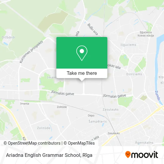 Ariadna English Grammar School map