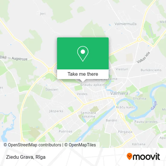 Ziedu Grava map