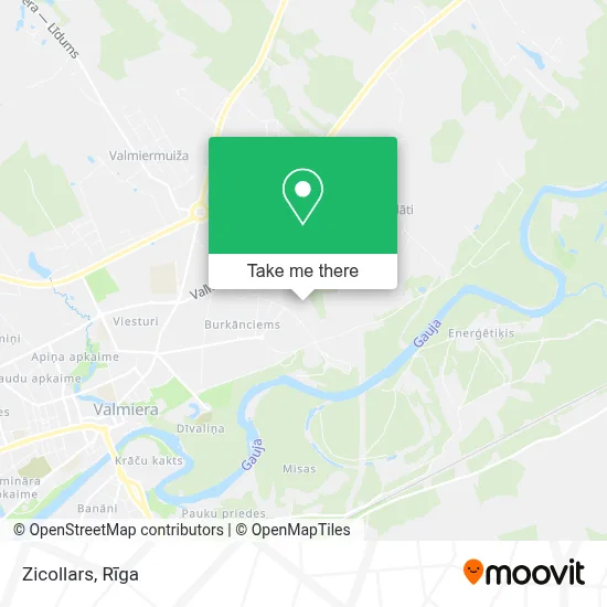 Zicollars map