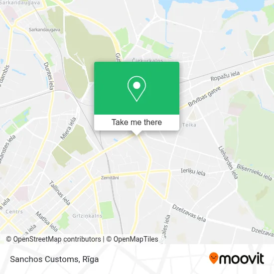 Sanchos Customs map