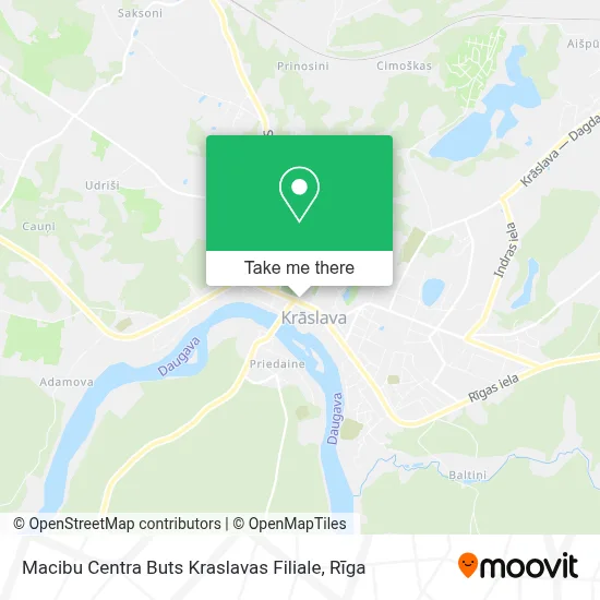 Macibu Centra Buts Kraslavas Filiale map