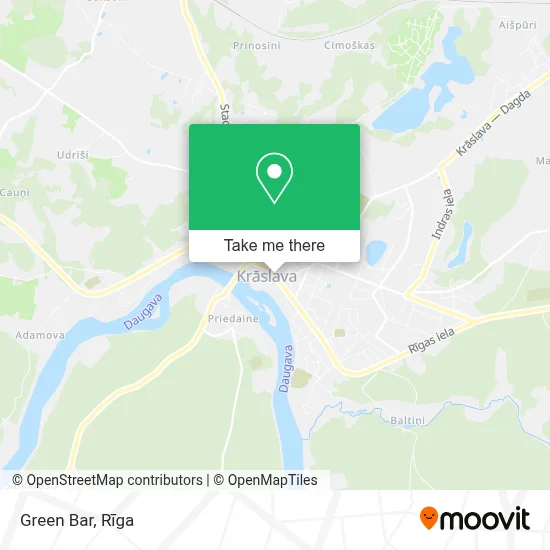 Green Bar map