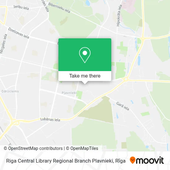 Riga Central Library Regional Branch Plavnieki map