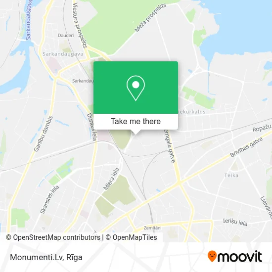 Monumenti.Lv map
