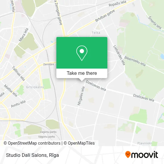 Studio Dali Salons map