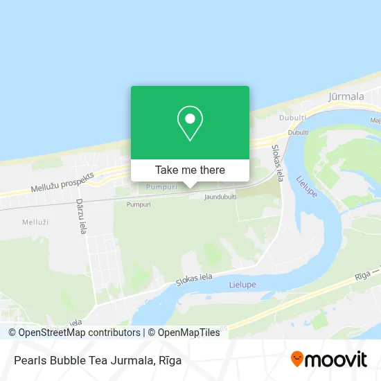 Pearls Bubble Tea Jurmala map