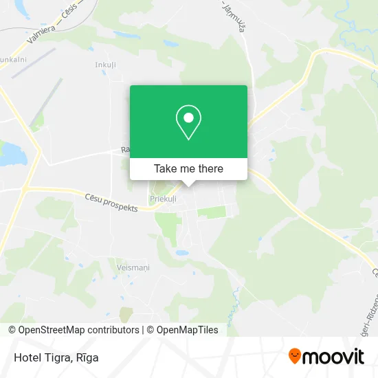 Hotel Tigra map