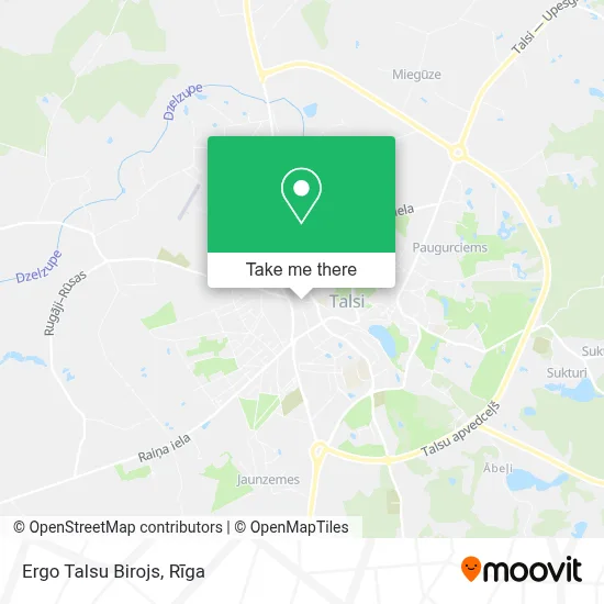 Ergo Talsu Birojs map