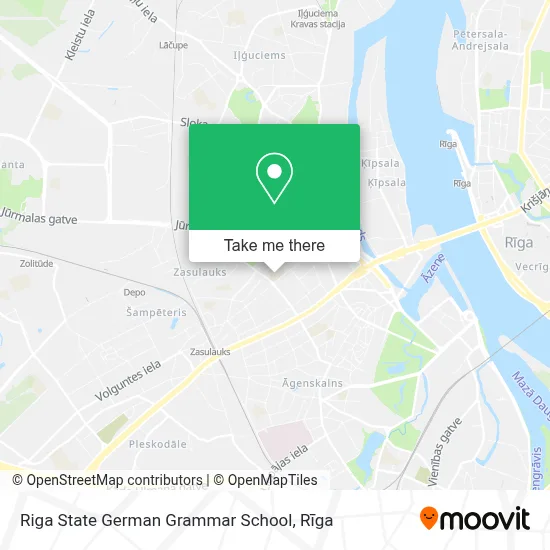 Riga State German Grammar School map