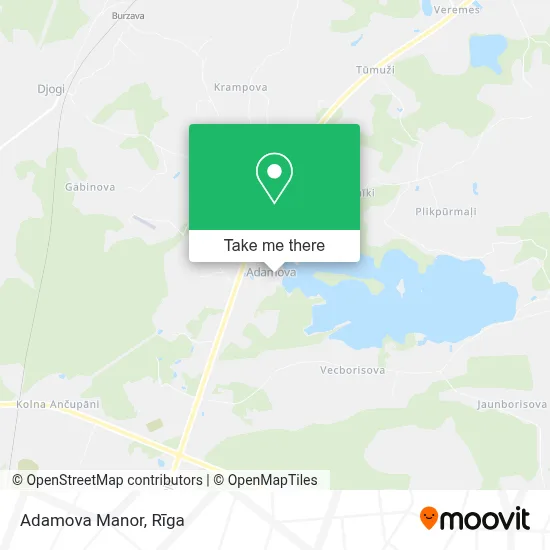 Adamova Manor map