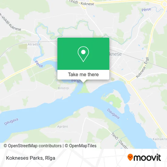 Kokneses Parks map