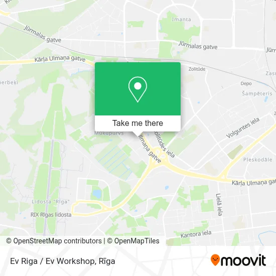 Ev Riga / Ev Workshop map