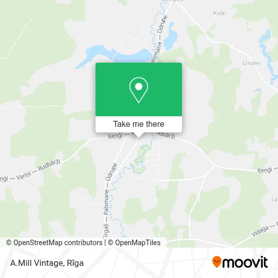 A.Mill Vintage map