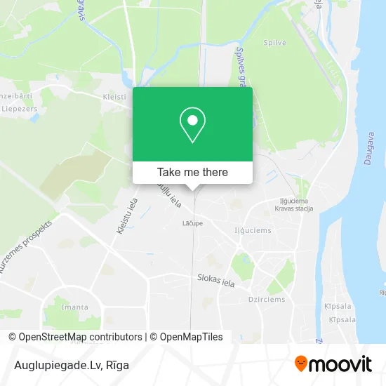 Auglupiegade.Lv map