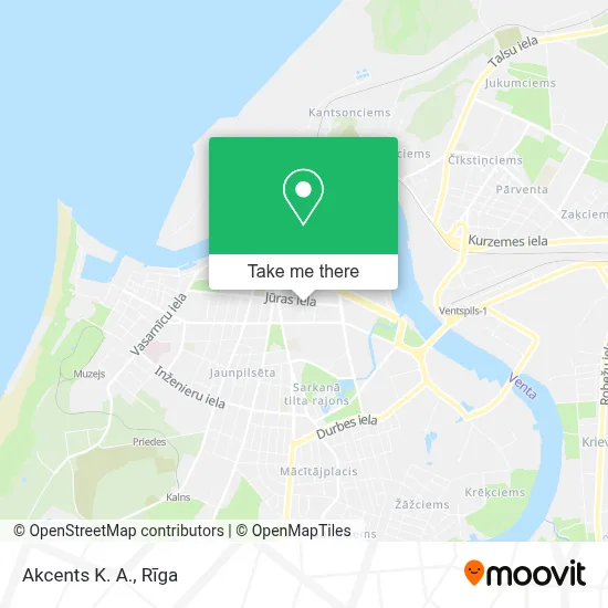 Akcents K. A. map