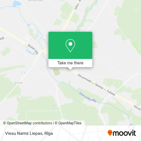 Viesu Nams Liepas map