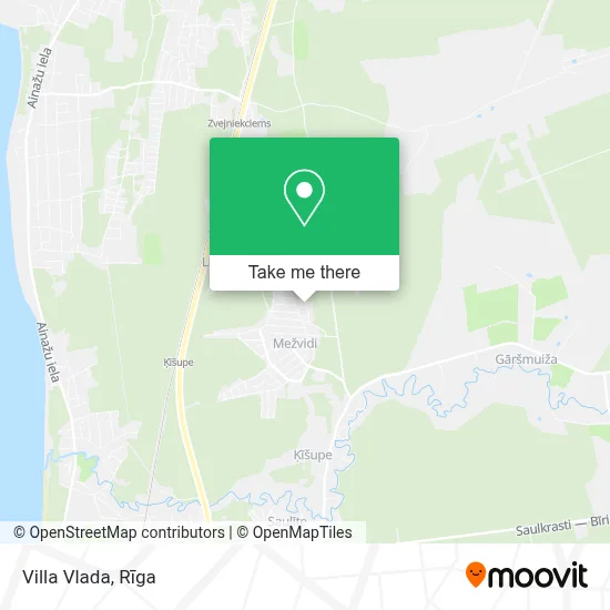 Villa Vlada map