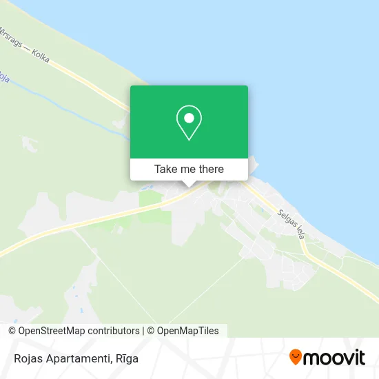 Rojas Apartamenti map