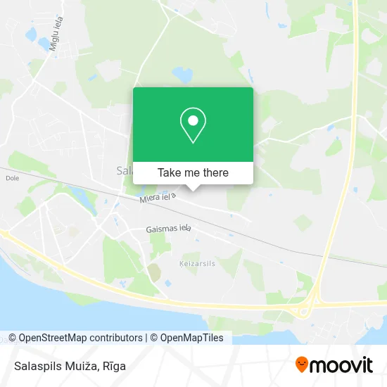 Salaspils Muiža map