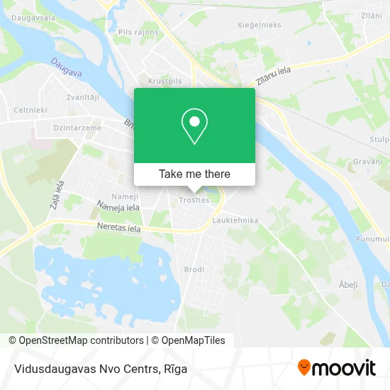 Vidusdaugavas Nvo Centrs map