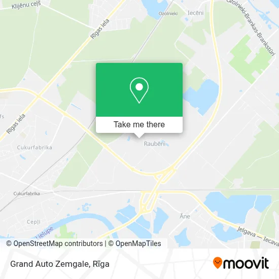 Grand Auto Zemgale map