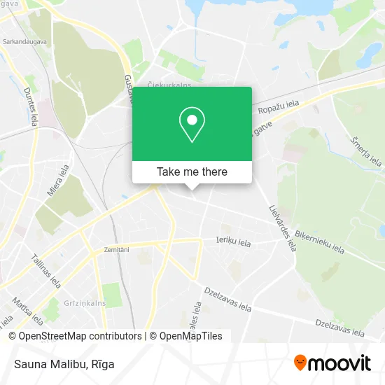 Sauna Malibu map