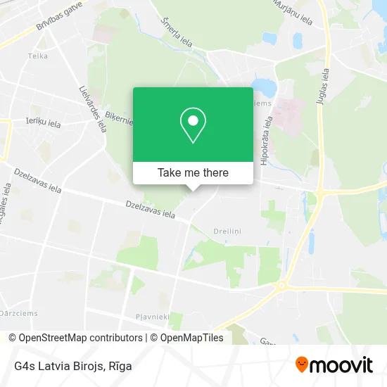 G4s Latvia Birojs map