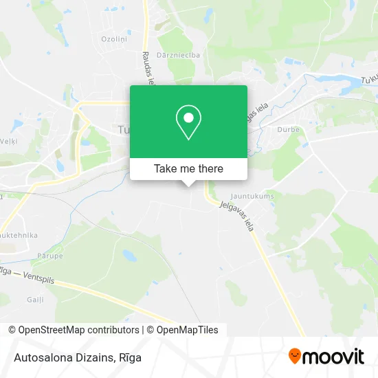 Autosalona Dizains map
