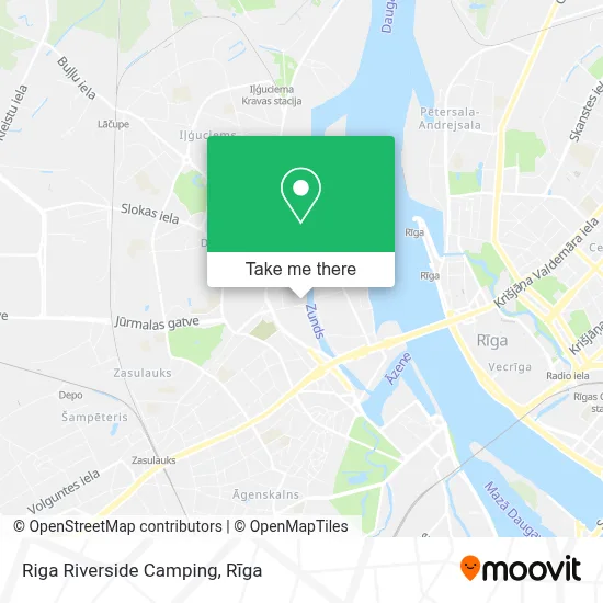 Riga Riverside Camping map