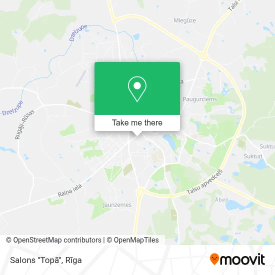 Salons ''Topā'' map