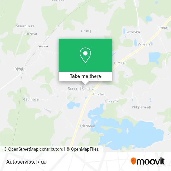 Autoserviss map