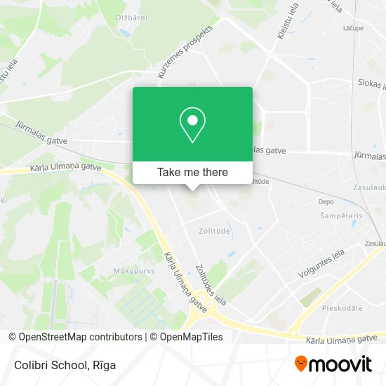 Colibri School map