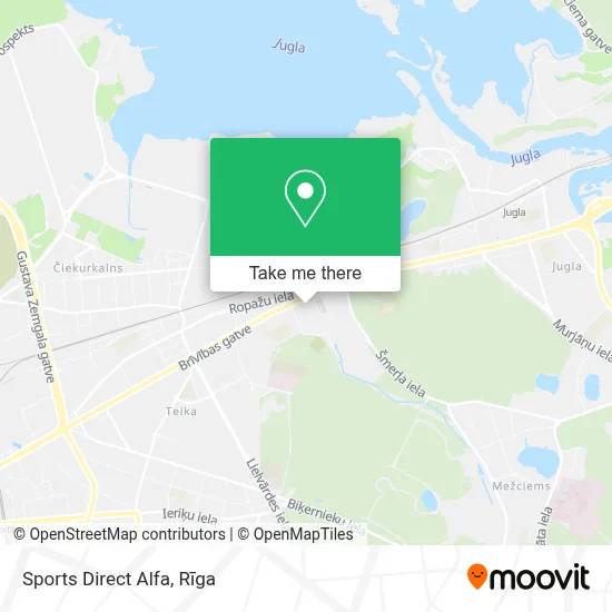 Sports Direct Alfa map