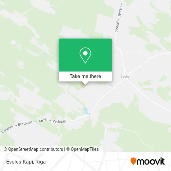 Ēveles Kapi map