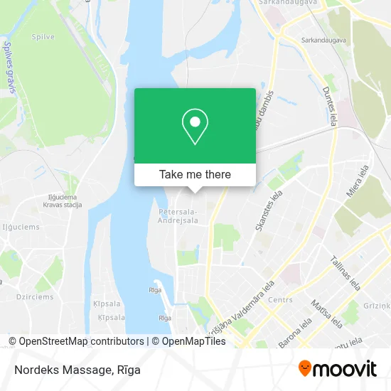 Nordeks Massage map