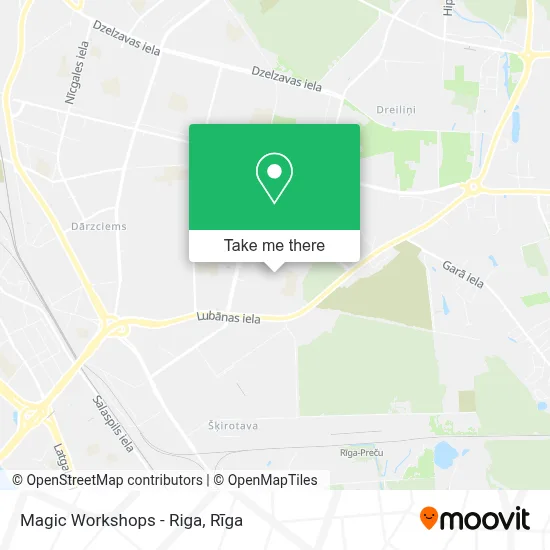 Magic Workshops - Riga map