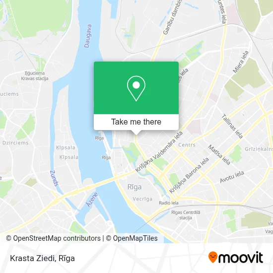 Krasta Ziedi map