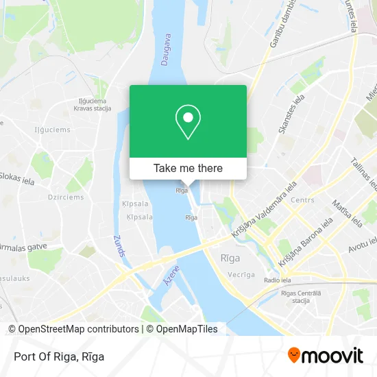 Port Of Riga map
