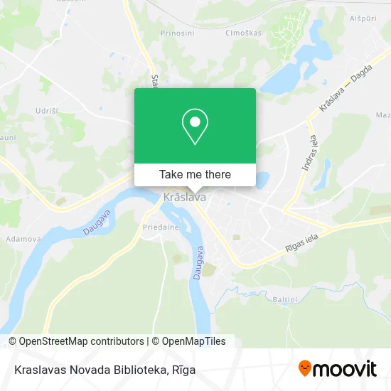 Kraslavas Novada Biblioteka map