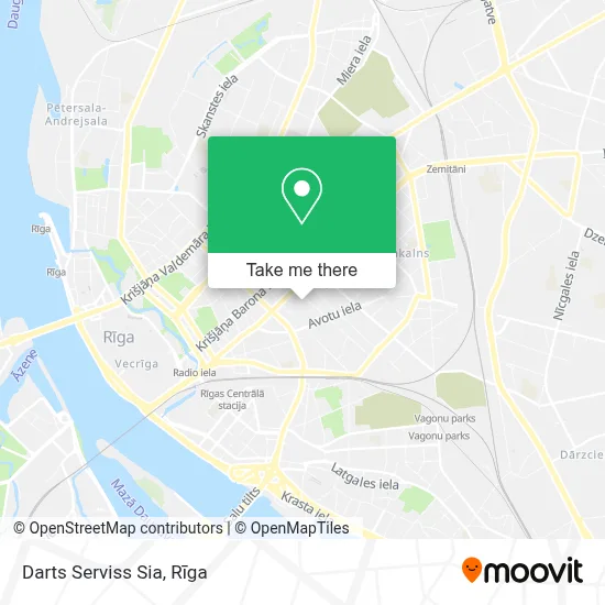 Darts Serviss Sia map