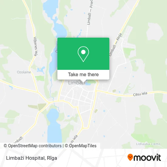 Limbaži Hospital map