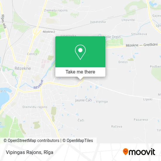 Vipingas Rajons map