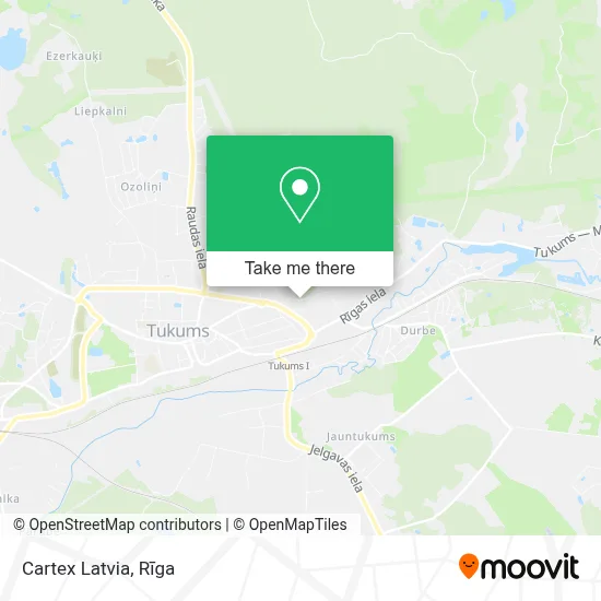Cartex Latvia map