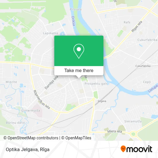 Optika Jelgava map