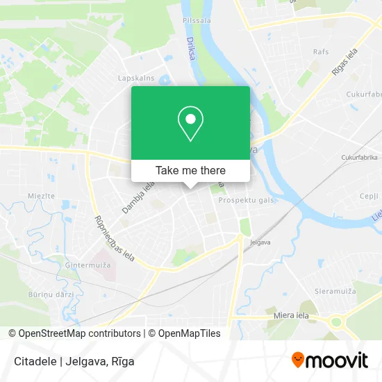 Citadele | Jelgava map