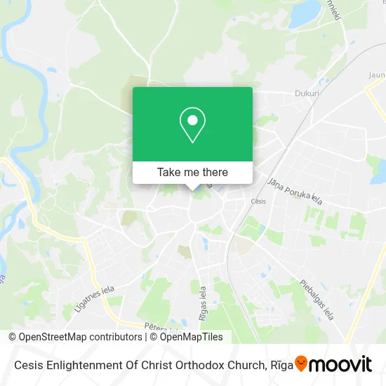 Cesis Enlightenment Of Christ Orthodox Church map