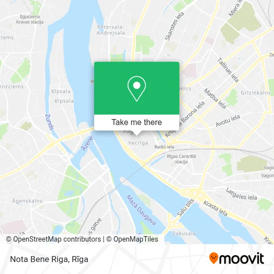 Nota Bene Riga map