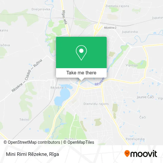 Mini Rimi Rēzekne map