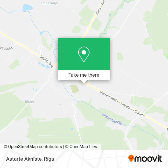 Astarte Aknīste map