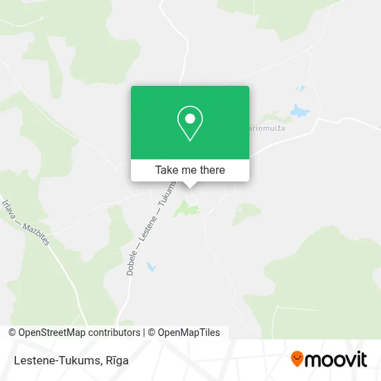 Lestene-Tukums map